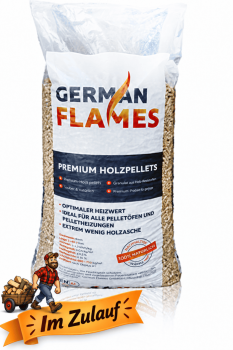 *voraussichtlich ab 14.09. verfügbar* Premium Pellets - German Flames 66 Sack